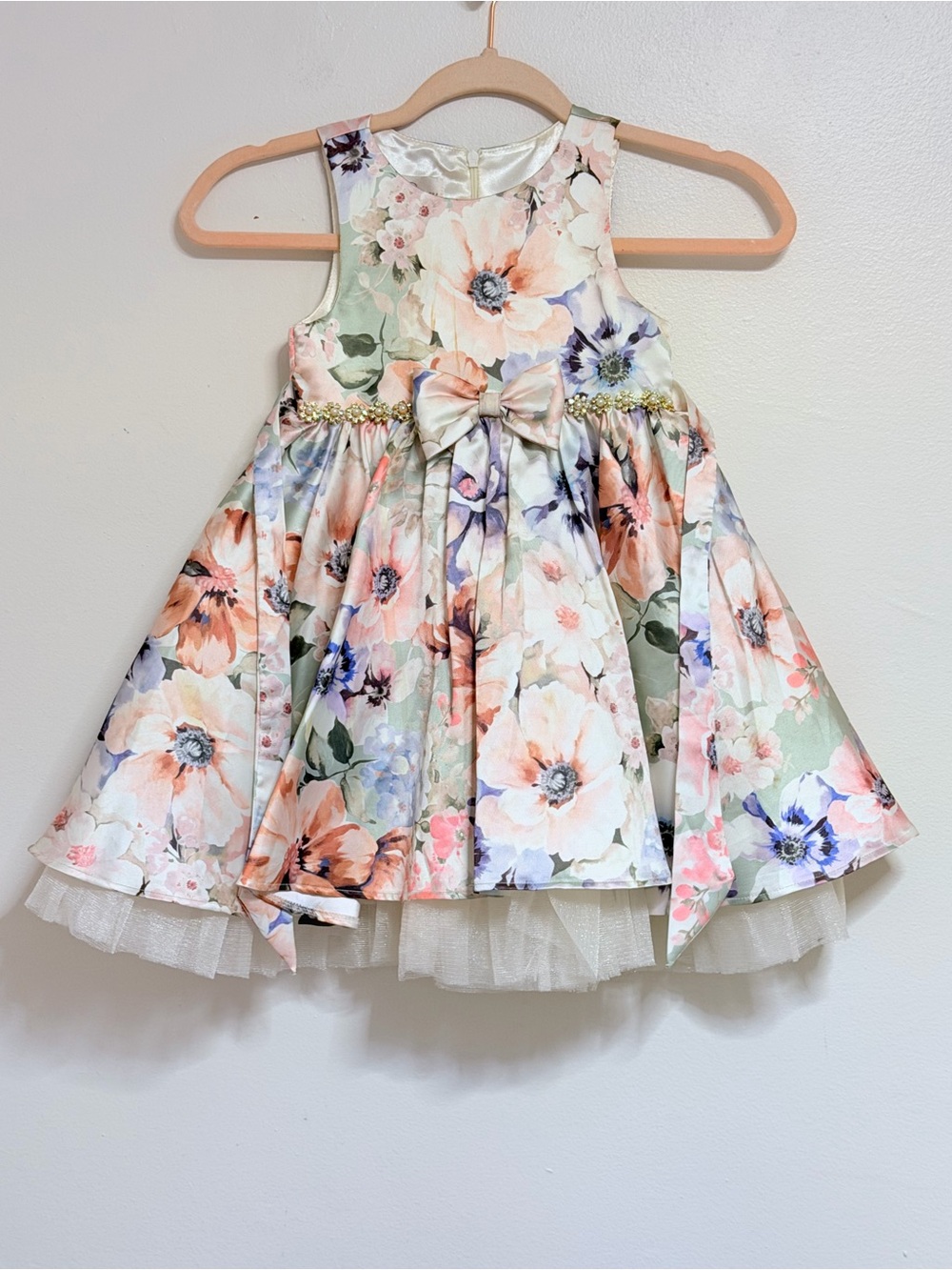 Couture Princess Formal Dress Children's Size 5 Multicolour Floral